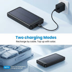Kinetic 20000mAh Solar Powered Portable Charger