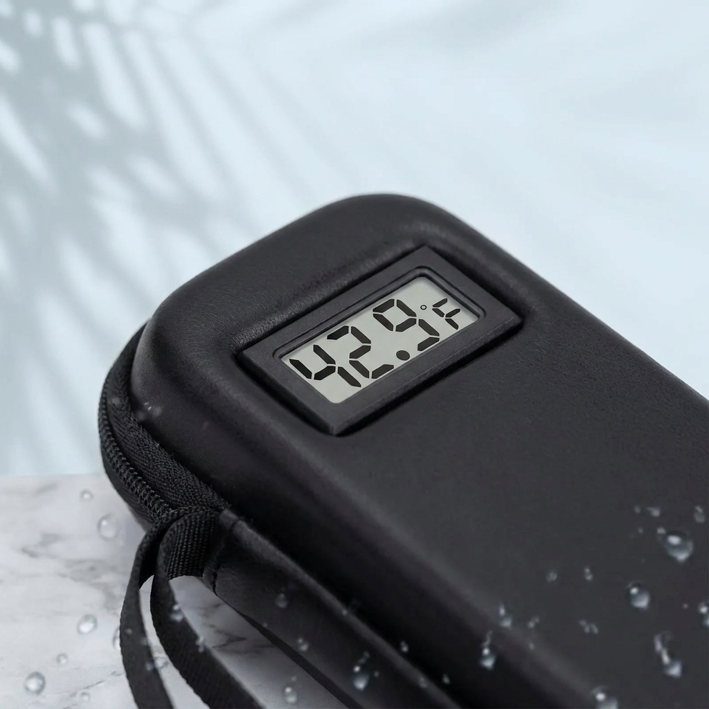 Kinetic Travel Cooler Case — Temperature Display