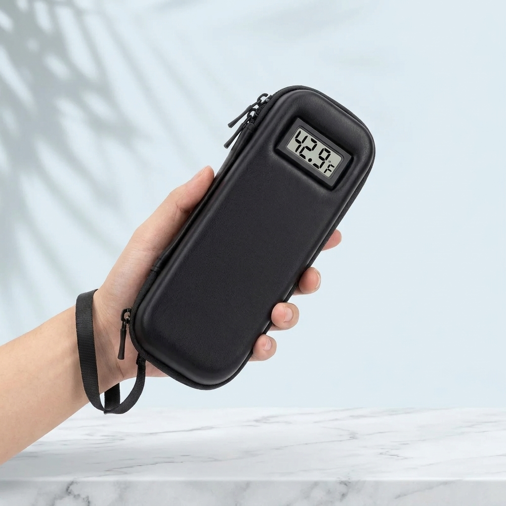 Kinetic Travel Cooler Case — Temperature Display
